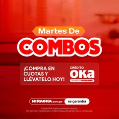 Vista previa de Catálogo Hiraoka - Martes De Combos de la tienda Hiraoka válido desde 28/10/2026