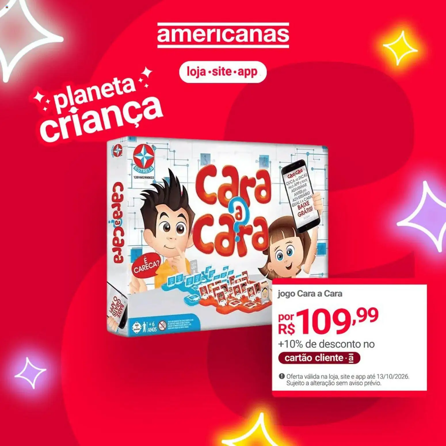 Pré-Visualização do folheto "Lojas Americanas - Ofertas atuais" da loja Lojas Americanas válido a partir de 13/10/2026
