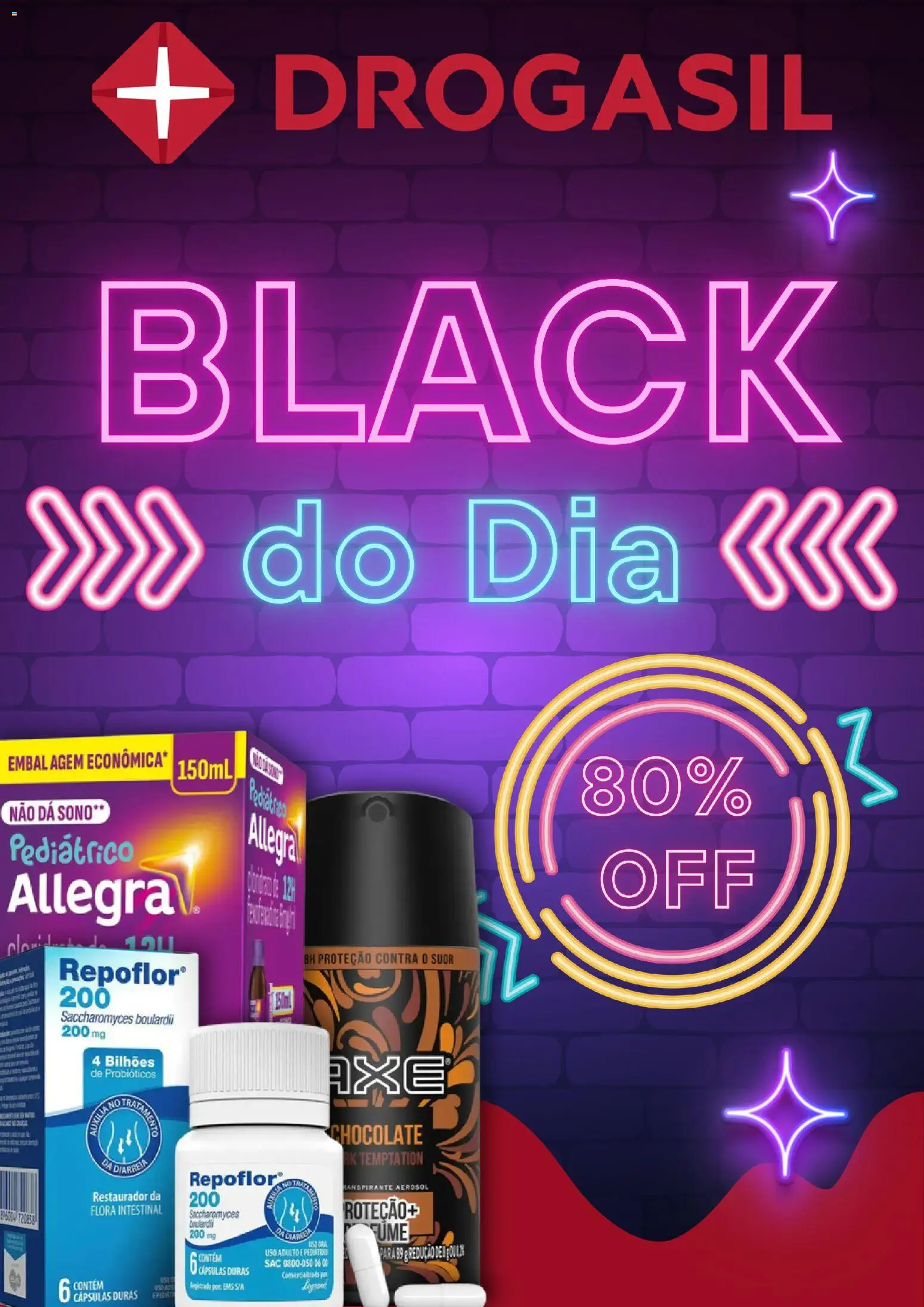 Pré-Visualização do folheto "Drogasil ofertas Black do Dia" da loja Drogasil válido a partir de 27/10/2026