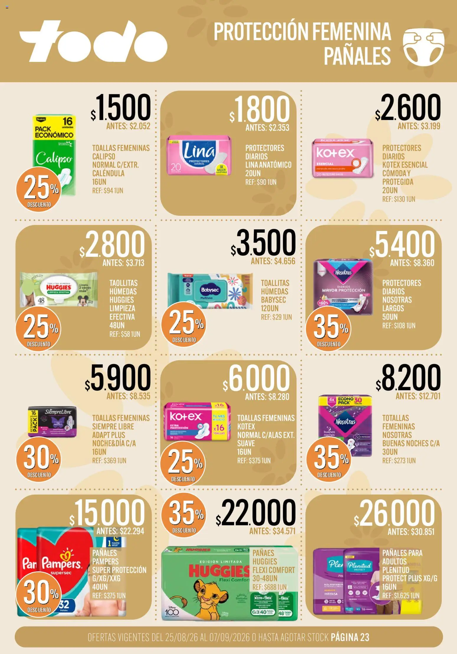 Vista previa del folleto de la tienda Supermercados TODO válido desde el 25/08/2026 