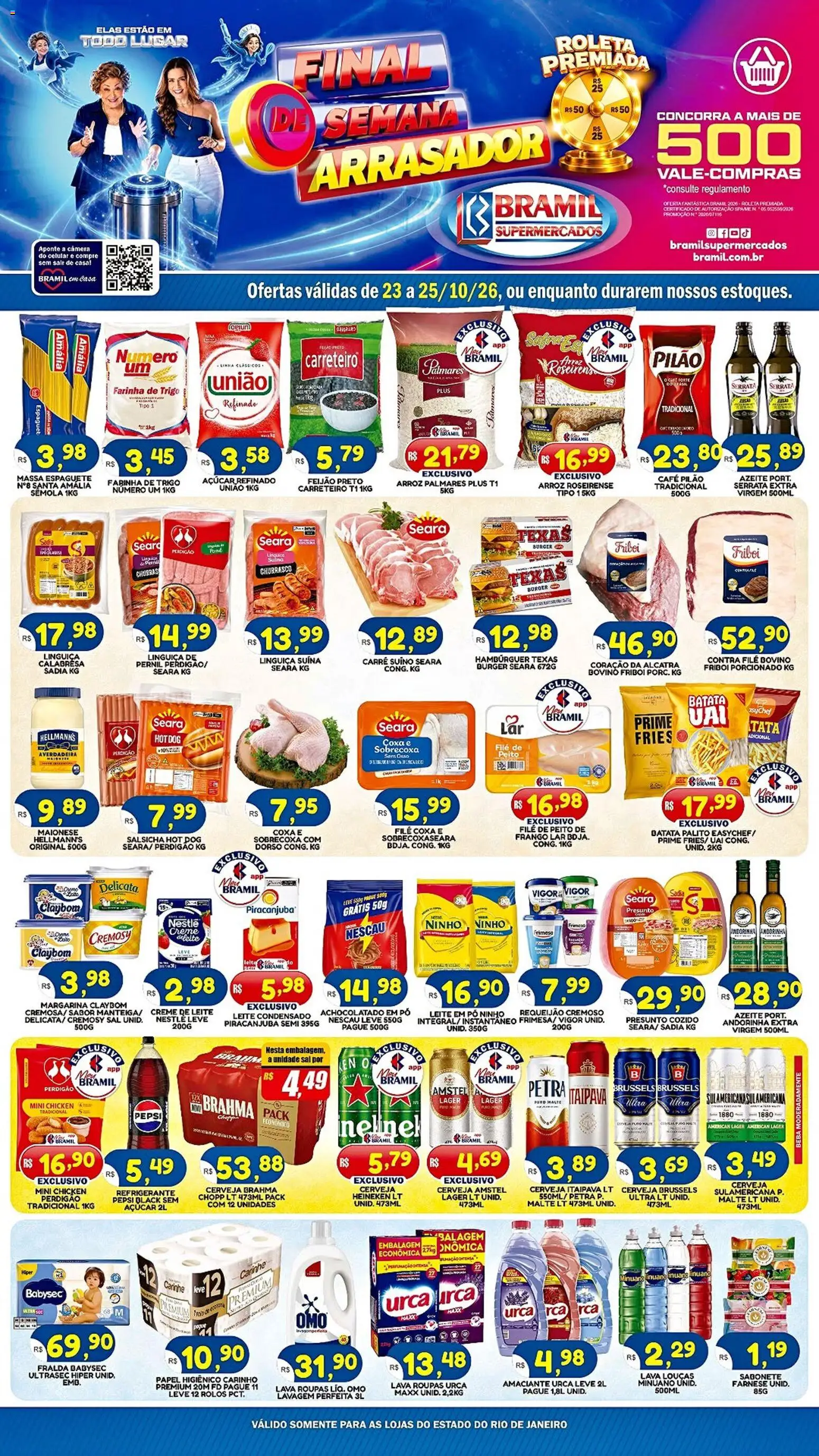 Pré-Visualização do folheto "Bramil Supermercados - Ofertas da semana" da loja Bramil Supermercados válido a partir de 23/10/2026