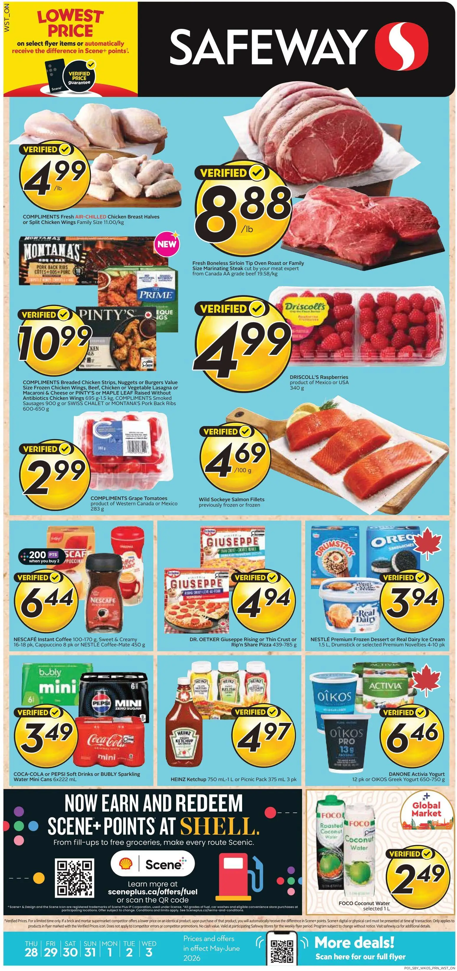 Preview of leaflet Safeway weekly flyer / circulaire from shop Safeway is valid from May 28, 2026