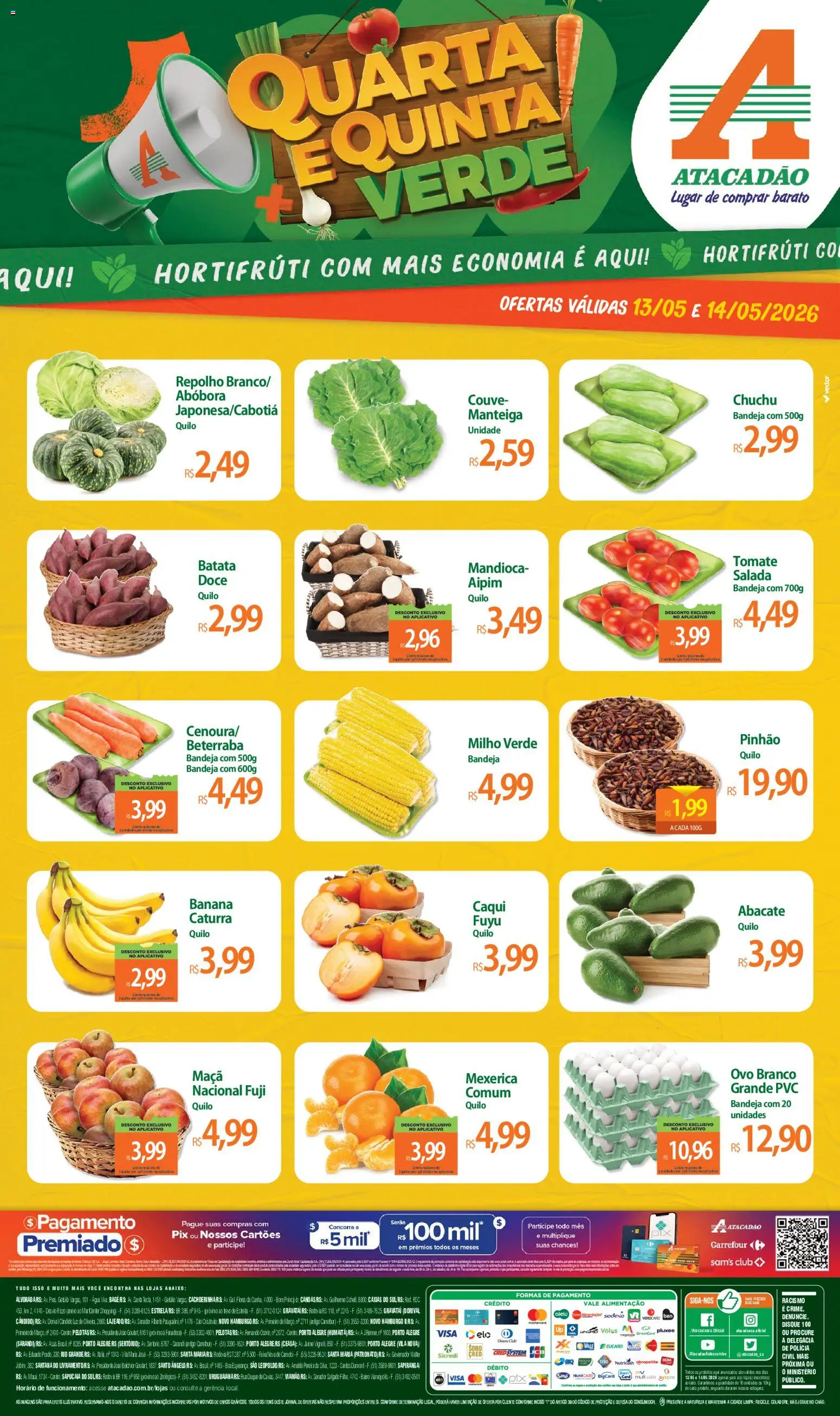 Pré-Visualização do folheto "Atacadão ofertas - RS" da loja Atacadão válido a partir de 13/05/2026