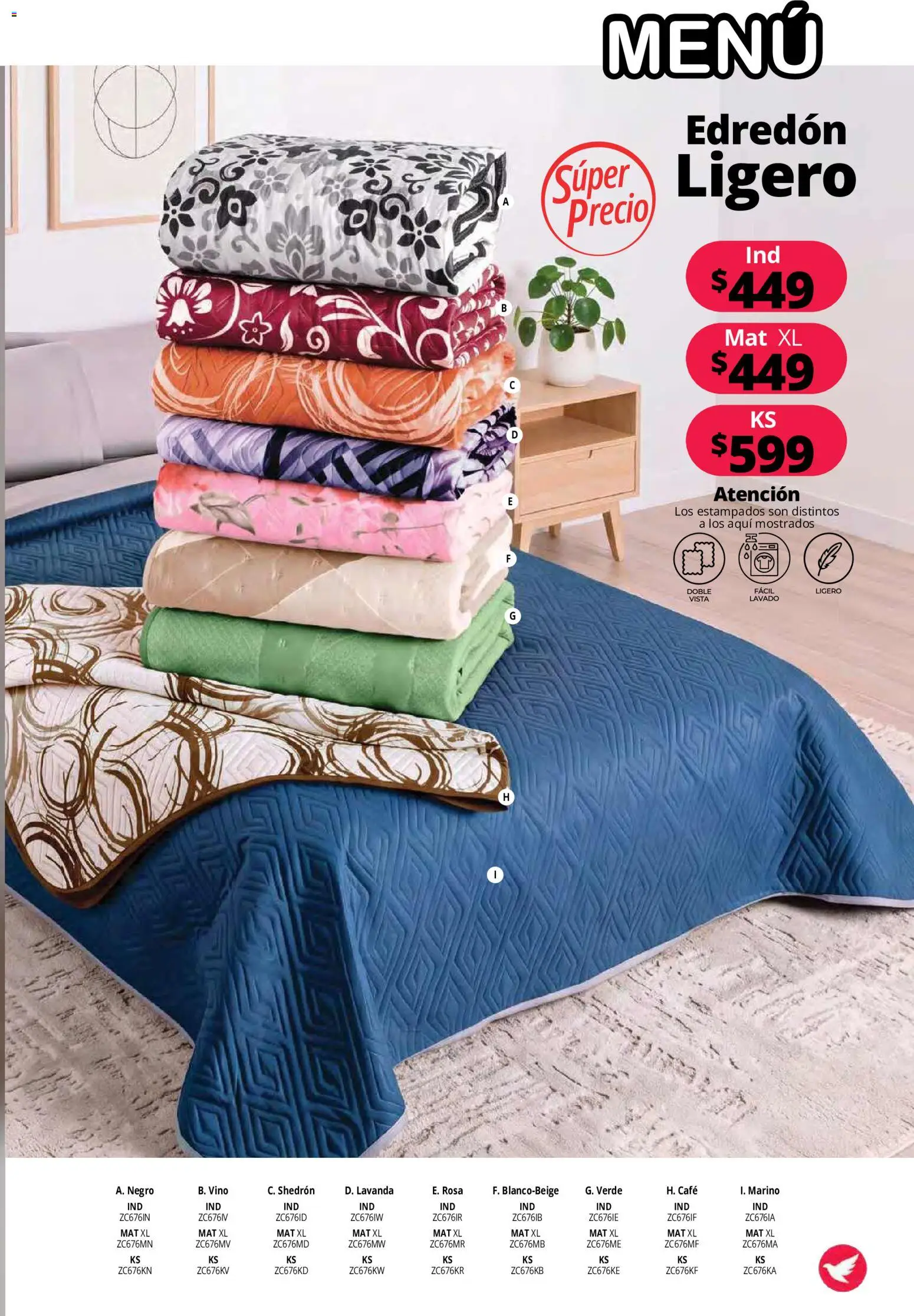 Vista previa las ofertas de la tienda Colchas Concord - Colchas Concord catálogo desde el 15/10/2026 