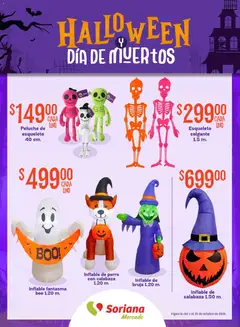 Vista previa las ofertas de la tienda Soriana - Soriana Mercado - Halloween y Día de muertos desde el 01/10/2026 