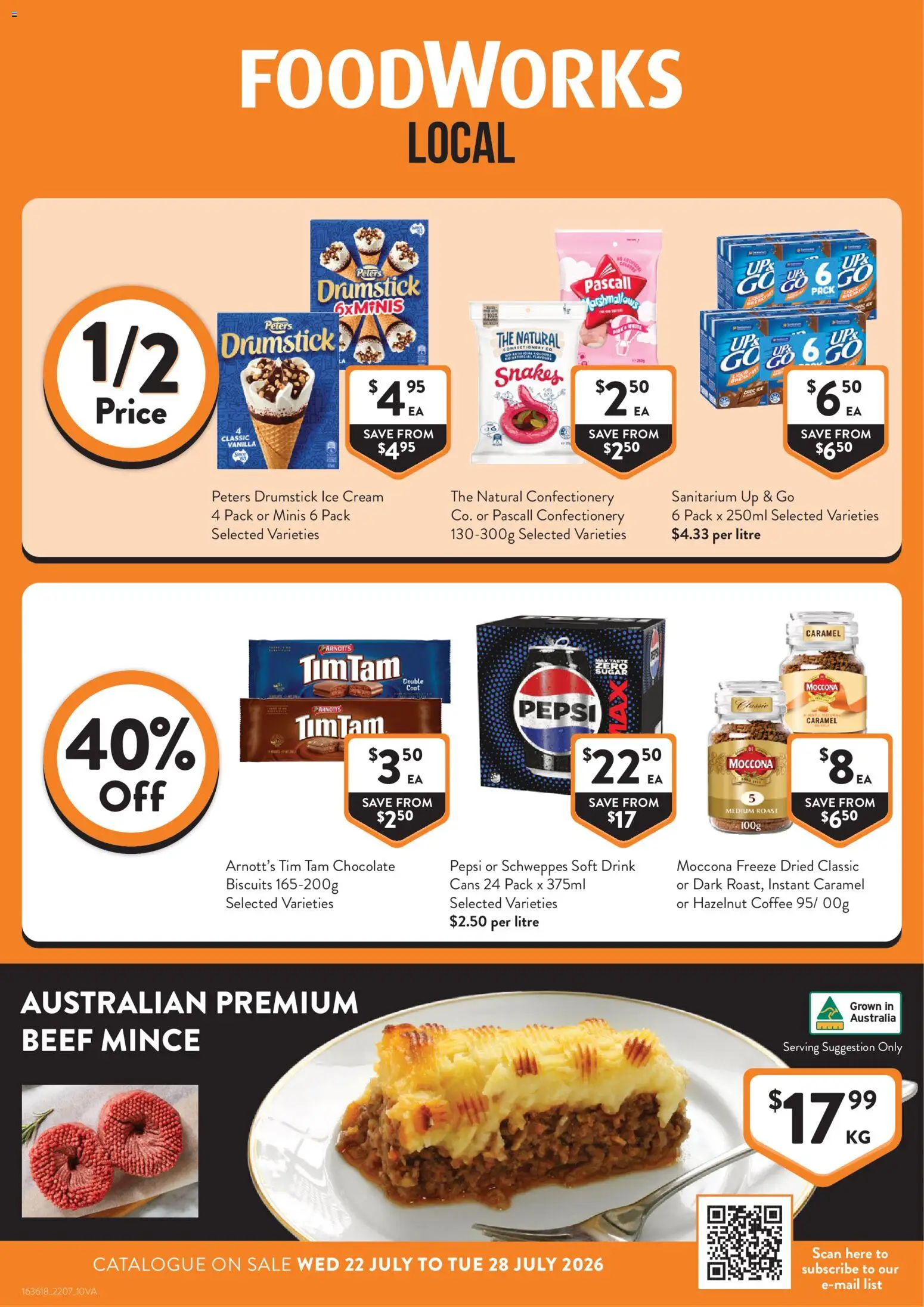 Preview of catalogue Foodworks catalogue VIC from shop Foodworks valid 22/07/2026