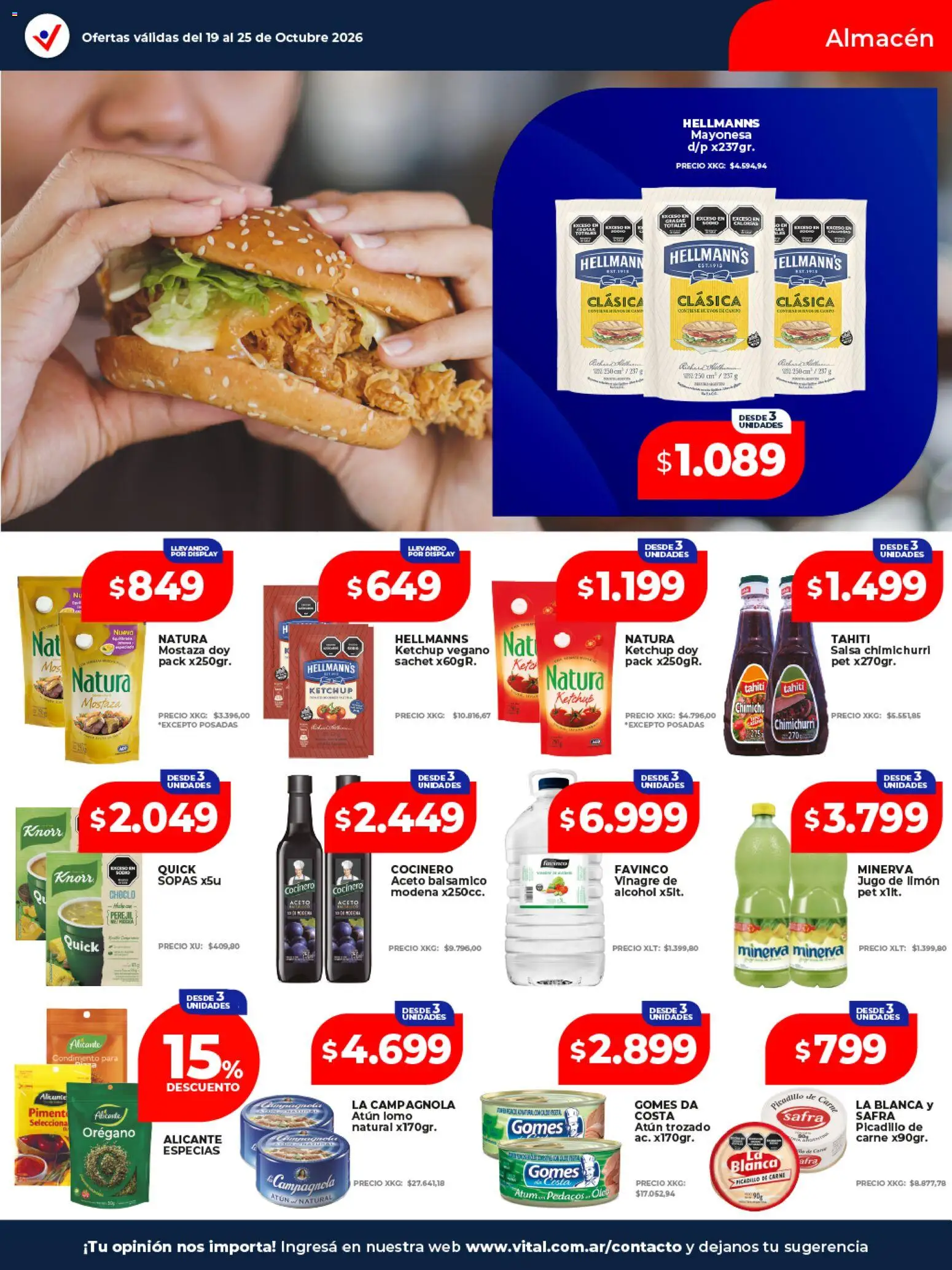 Vista previa del folleto de la tienda Vital válido desde el 19/10/2026 