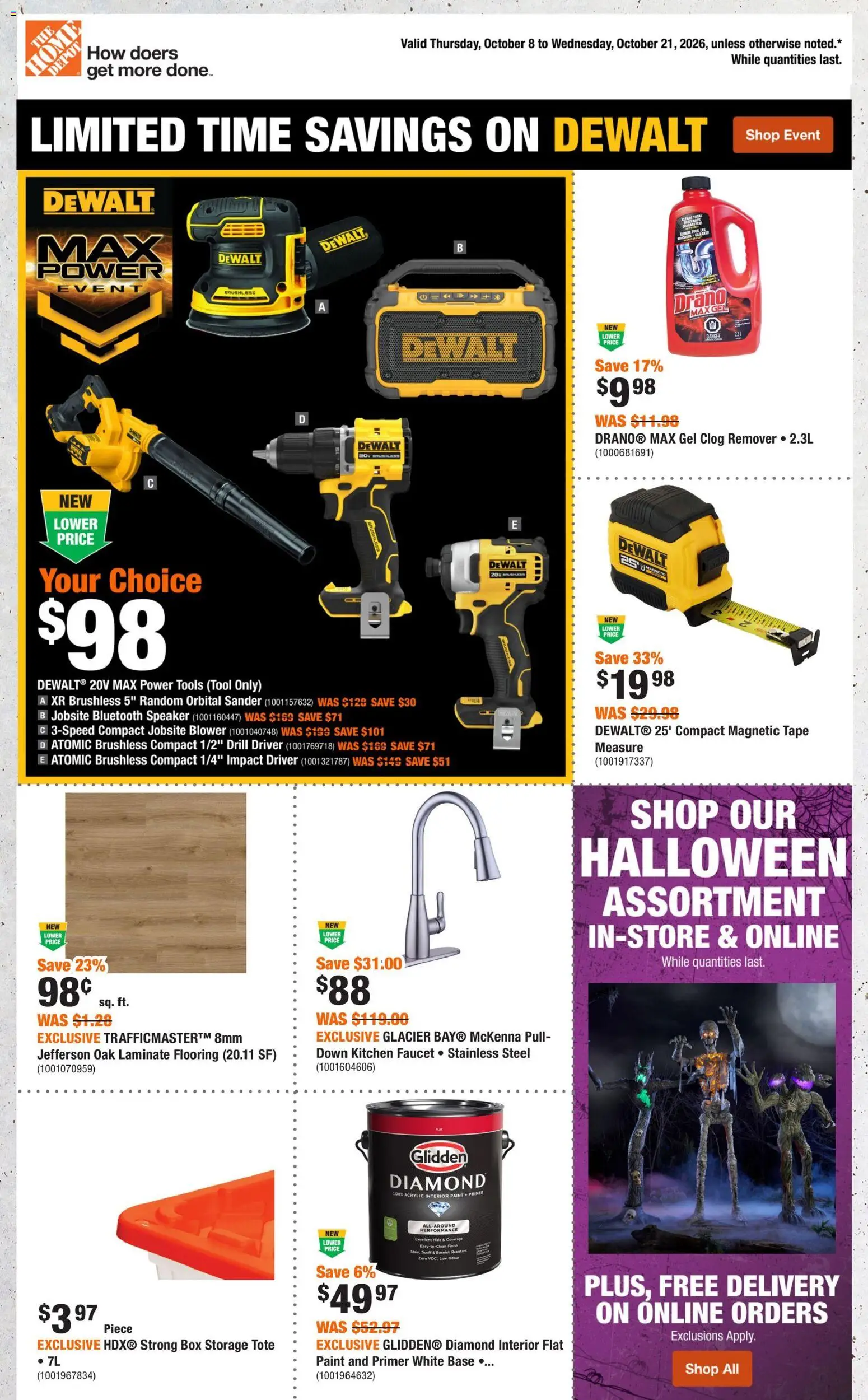 Preview of leaflet Home Depot weekly flyer / circulaire from shop Home Depot is valid from Oct 08, 2026