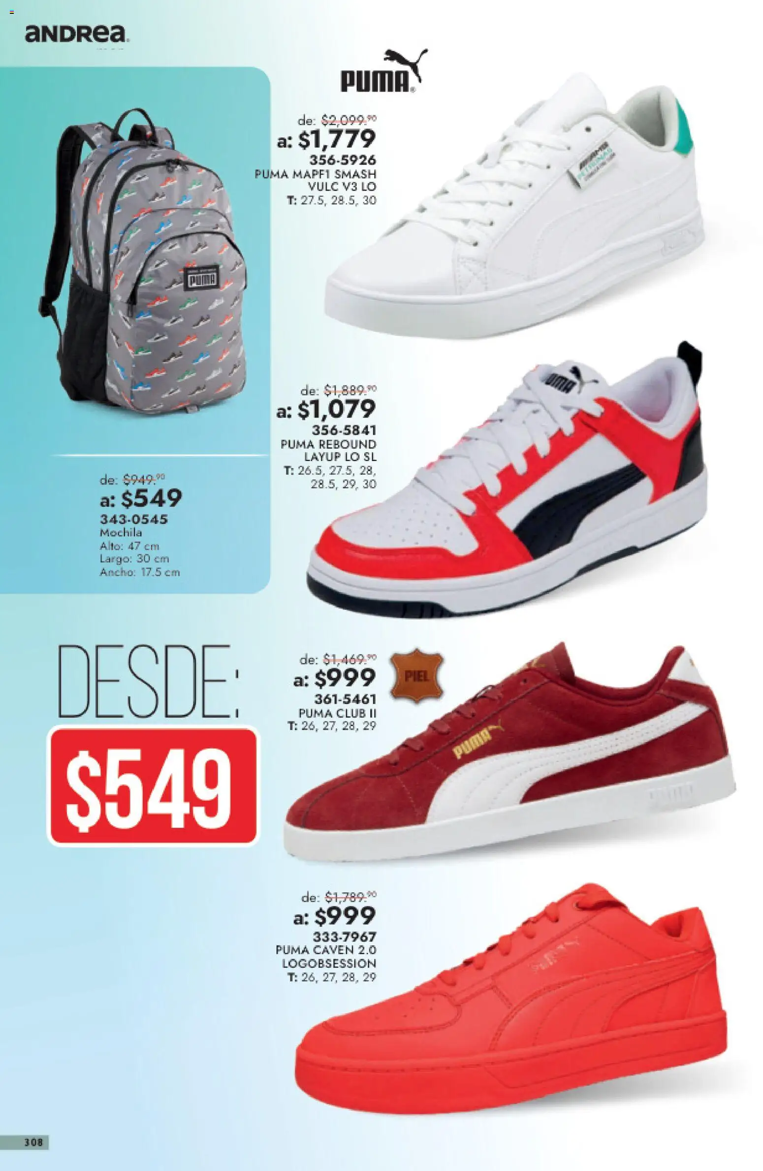 Vista previa las ofertas de la tienda Andrea - Andrea catálogo Outlet desde el 26/07/2026 - Mochila
