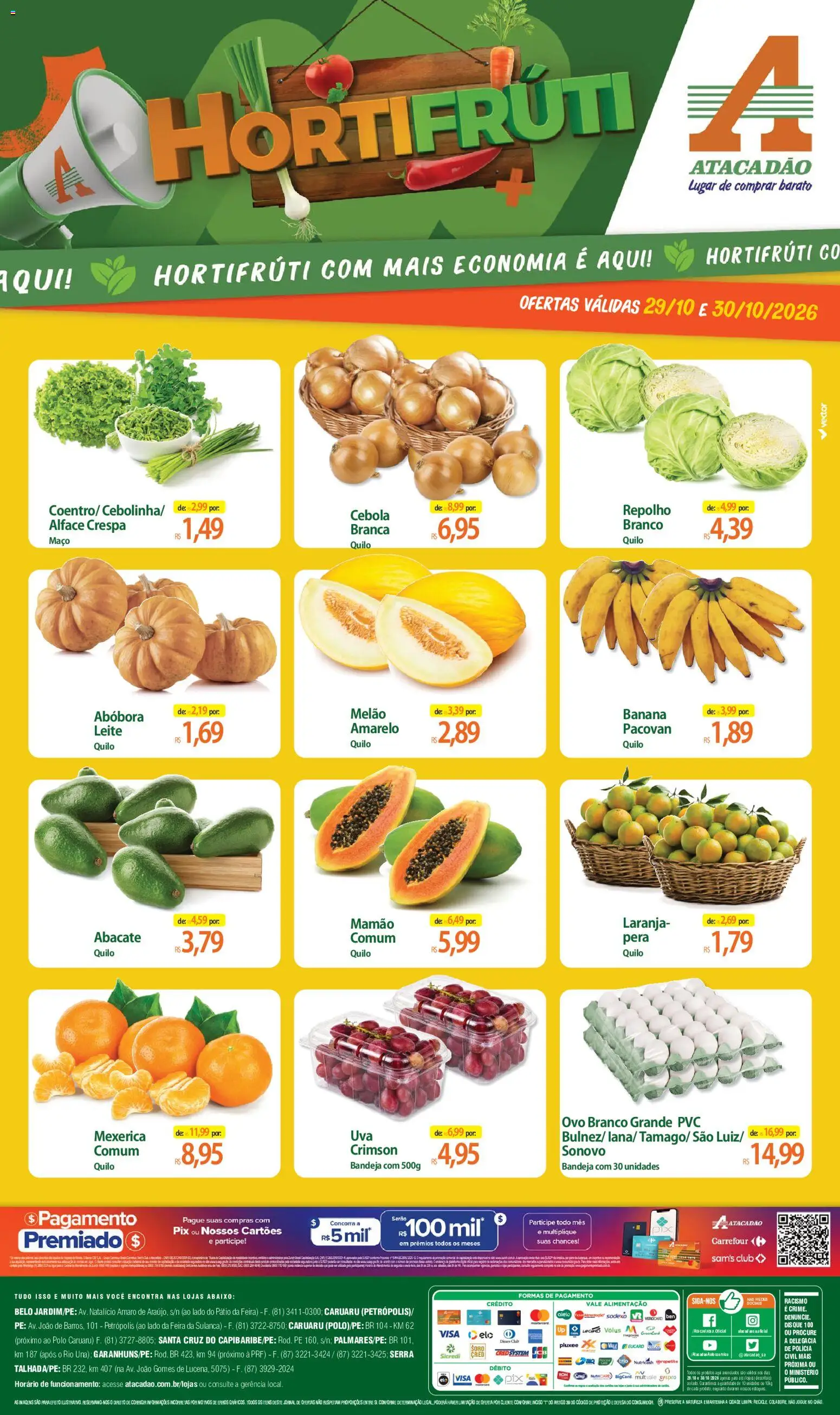 Pré-Visualização do folheto "Atacadão ofertas - PE" da loja Atacadão válido a partir de 29/10/2026
