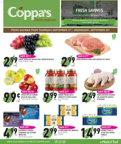 Un aperçu du dépliant Coppas Fresh Market weekly flyer / circulaire du magasin Coppas Fresh Market est valide à partir 17 sept. 2026