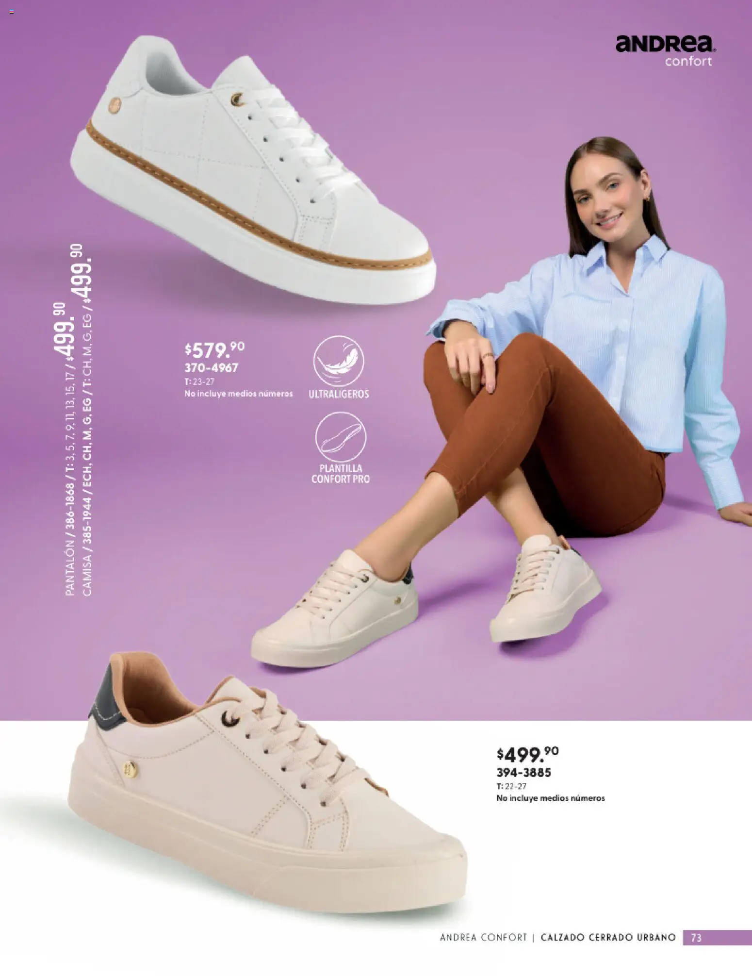Vista previa las ofertas de la tienda Andrea - Andrea catálogo Calzado Confort desde el 24/05/2026 - Camisa