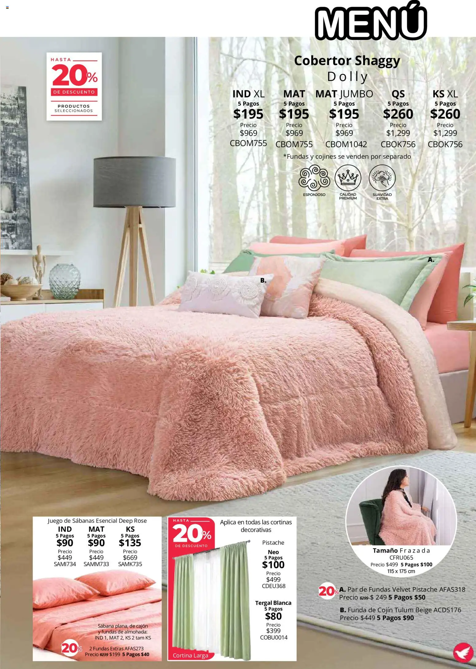 Vista previa las ofertas de la tienda Colchas Concord - Colchas Concord catálogo Colección Cobertor desde el 01/08/2026 