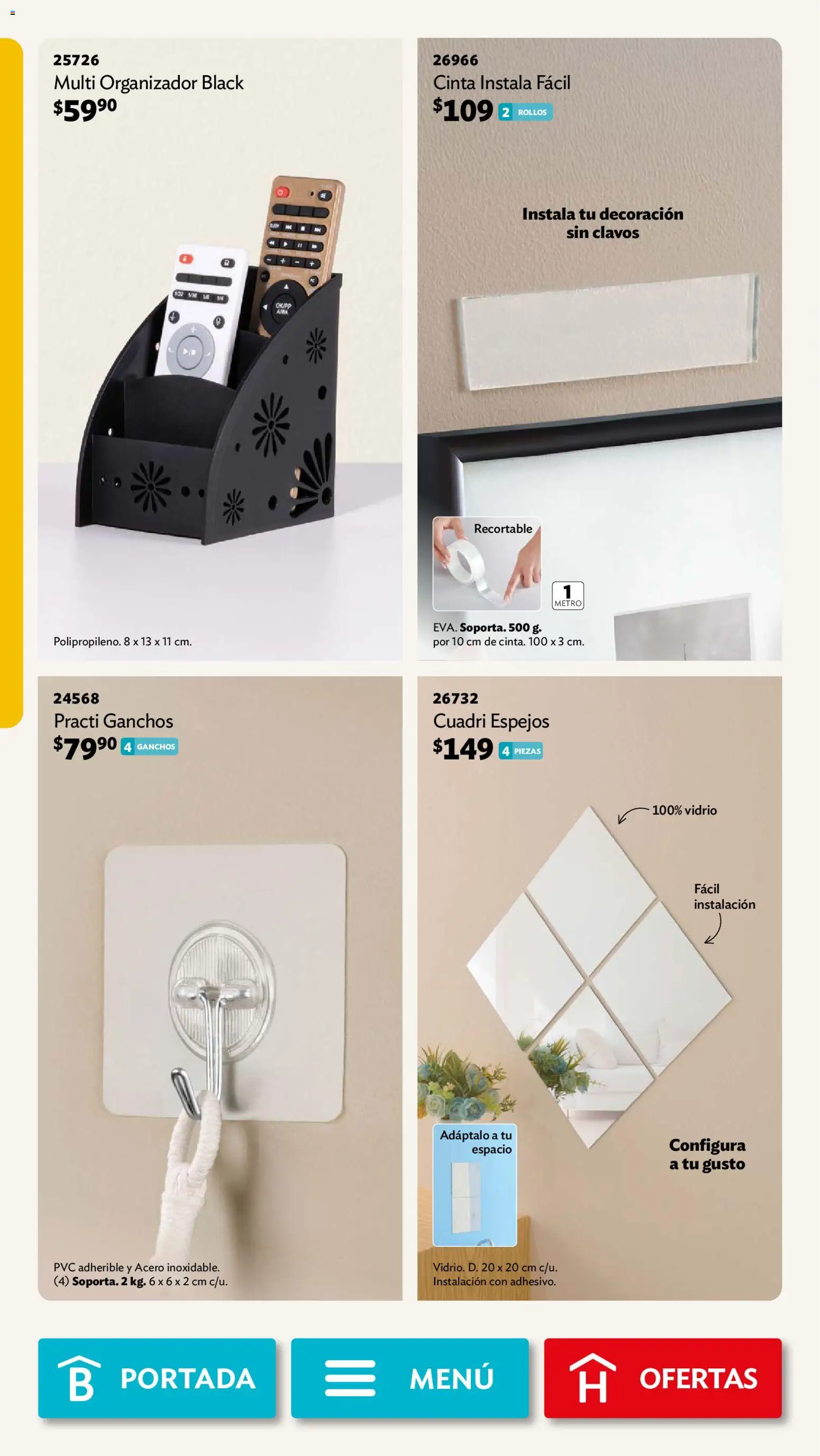 Vista previa las ofertas de la tienda Betterware - Betterware campaña 10 2026 desde el 28/09/2026 - Decoración, Organizador, Cinta