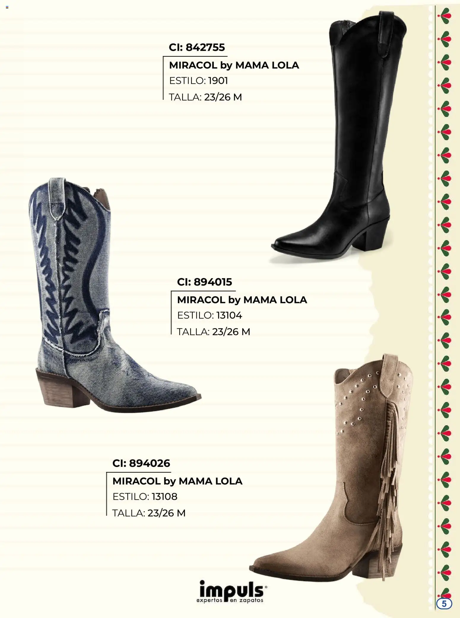 Vista previa las ofertas de la tienda Impuls - Impuls catálogo Botas desde el 27/08/2026 