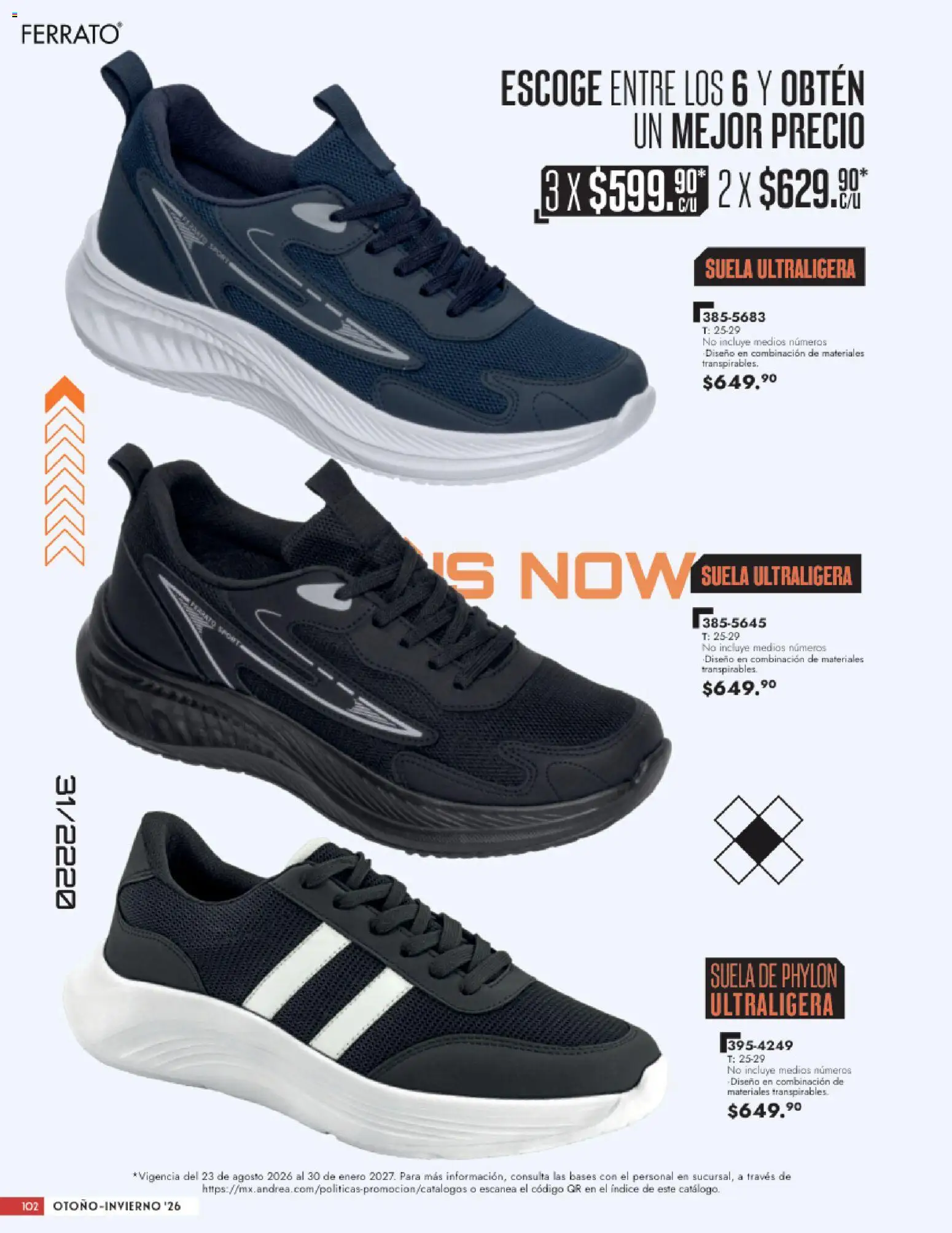 Vista previa las ofertas de la tienda Andrea - Andrea catálogo Calzado Caballero desde el 23/08/2026 