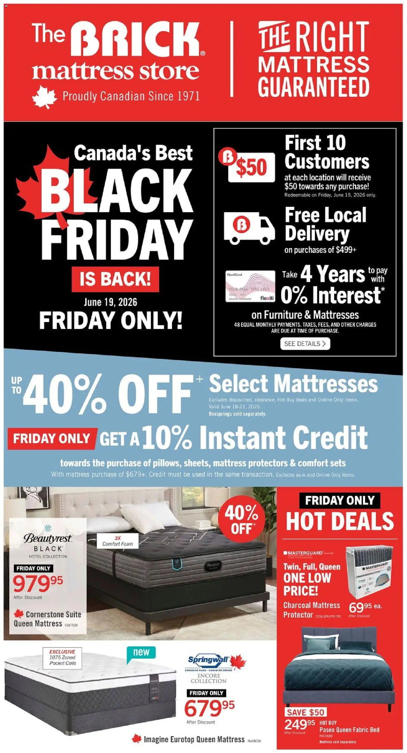 Preview of leaflet The Brick - Brick Mattress Store from shop The Brick is valid from Jun 18, 2026