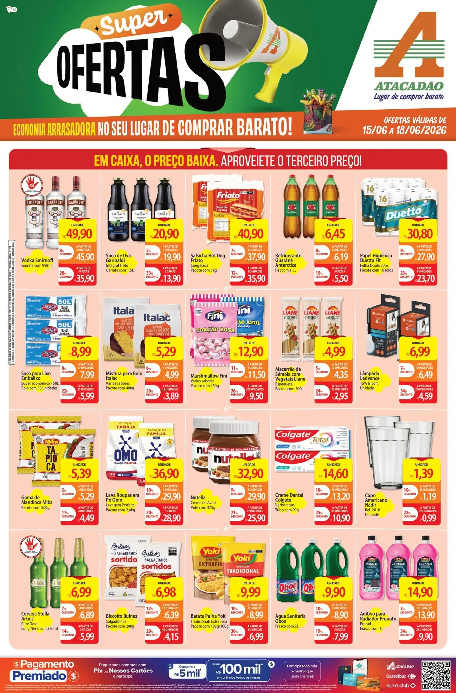 Pré-Visualização do folheto "Atacadão ofertas - AC" da loja Atacadão válido a partir de 15/06/2026