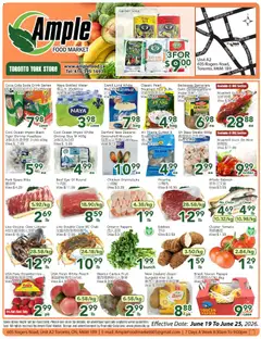 Un aperçu du dépliant Ample Food Market weekly flyer Toronto York du magasin Ample Food Market est valide à partir 19 juin 2026