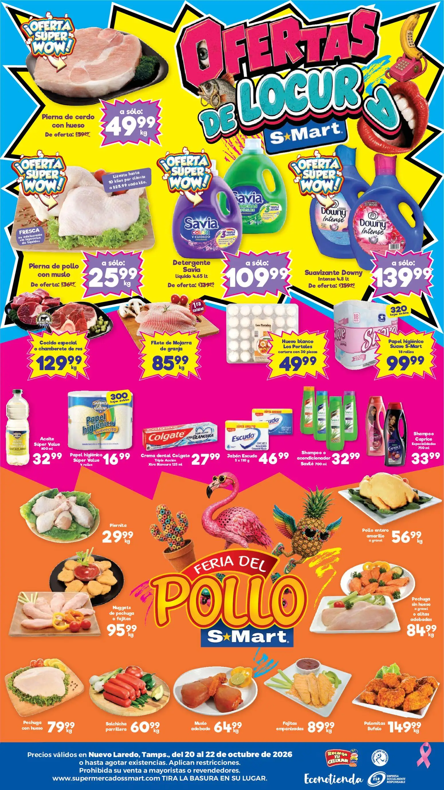 Vista previa las ofertas de la tienda S-Mart - S-Mart folleto Nuevo Laredo desde el 20/10/2026 