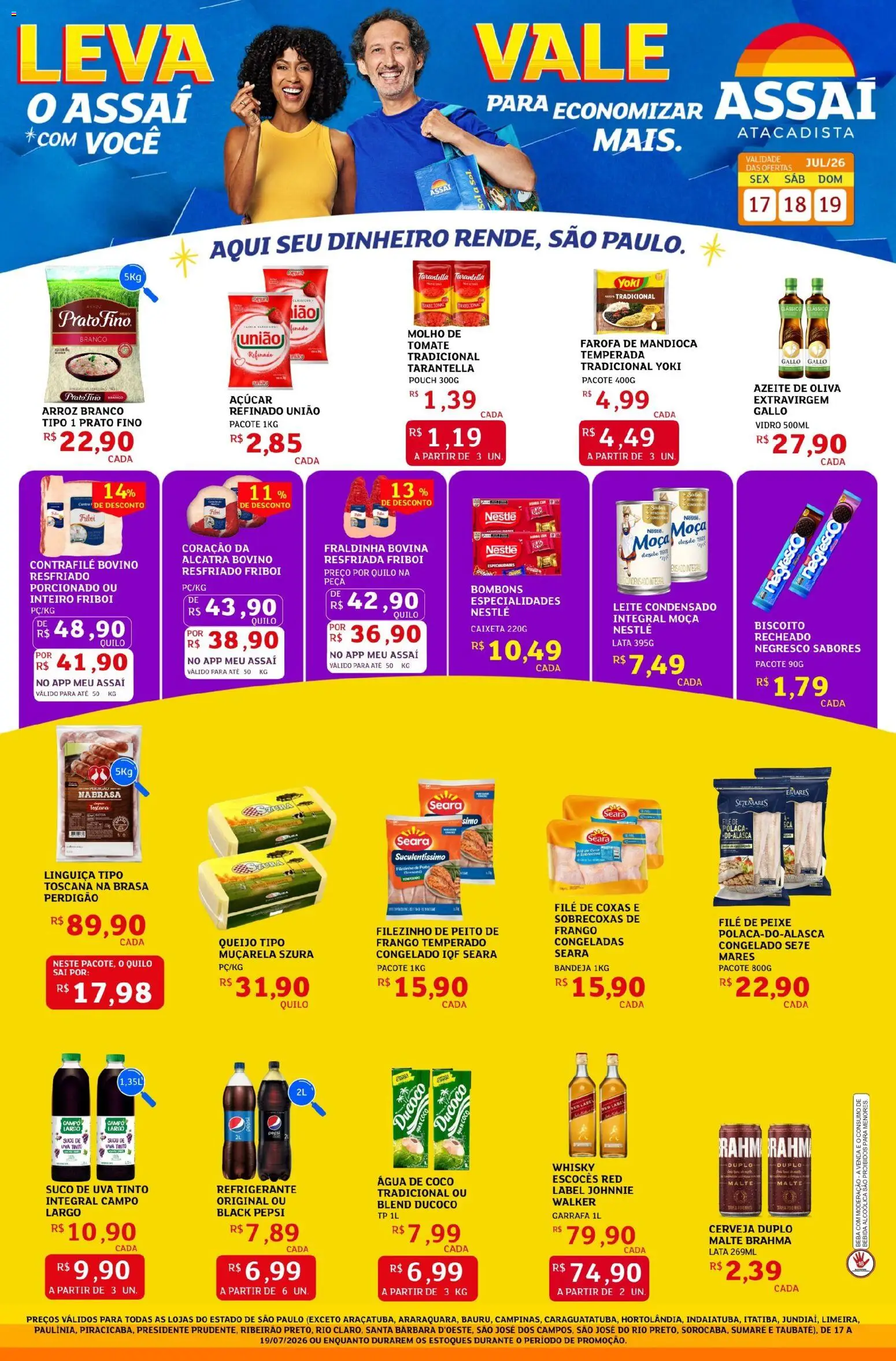 Pré-Visualização do folheto "Assaí Atacadista ofertas - SP" da loja Assaí Atacadista válido a partir de 17/07/2026