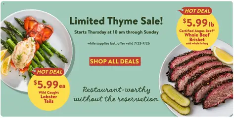 Ad Preview of Fresh Thyme Fresh Thyme Weekly Ad from 07/22/2026