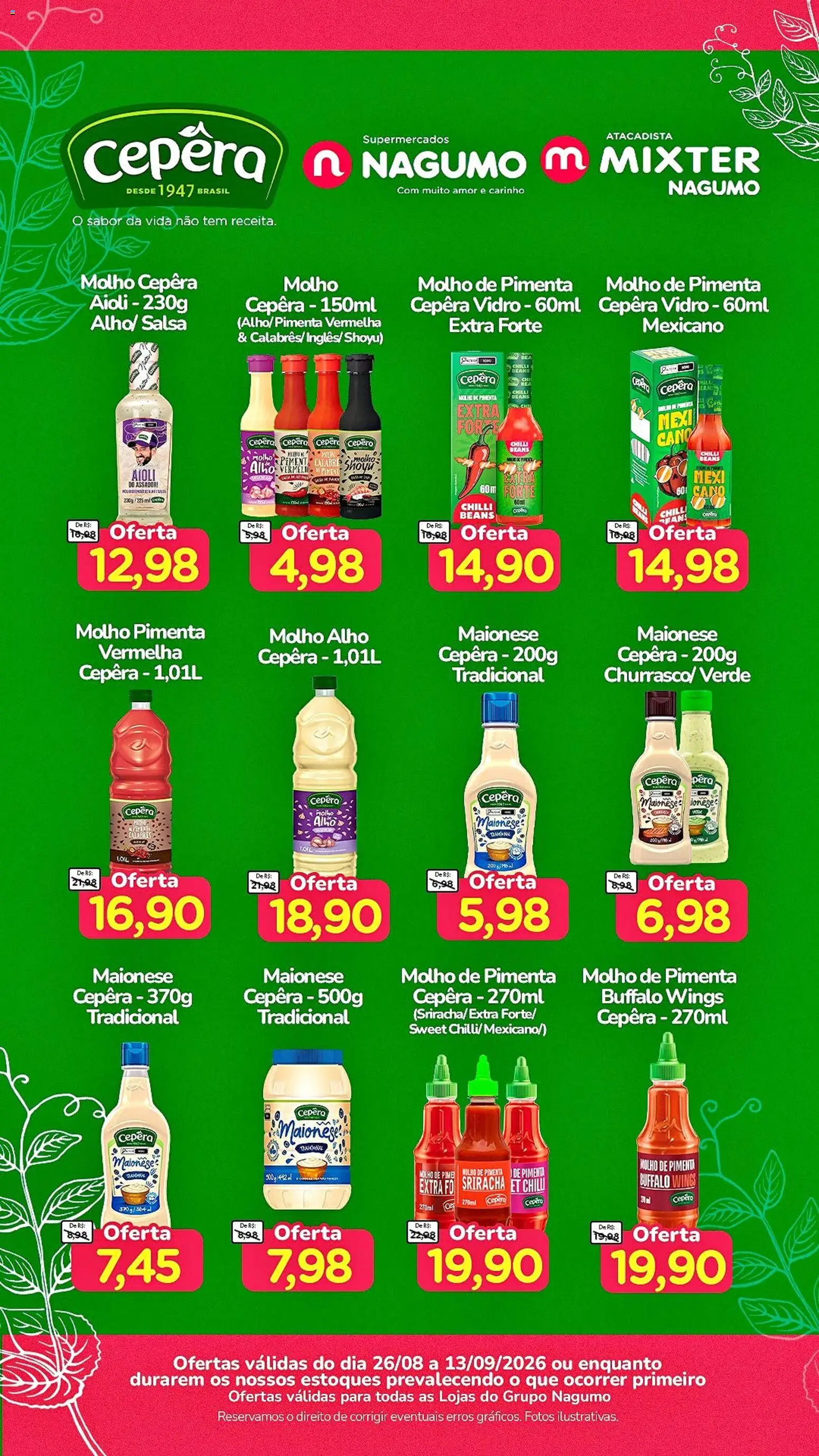 Pré-Visualização do folheto "Nagumo ofertas Cepera" da loja Nagumo válido a partir de 26/08/2026