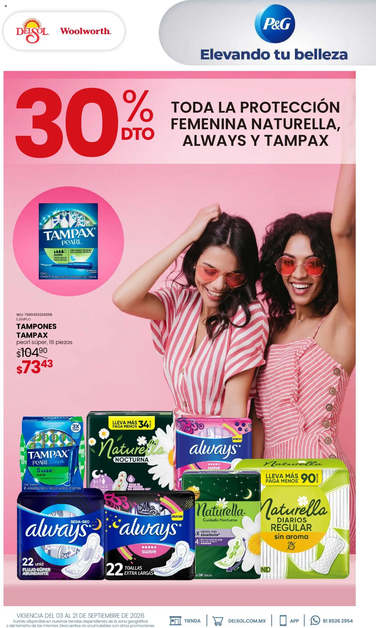 Vista previa las ofertas de la tienda Del Sol y Woolworth - Del Sol y Woolworth catálogo Beauty Days desde el 03/09/2026 