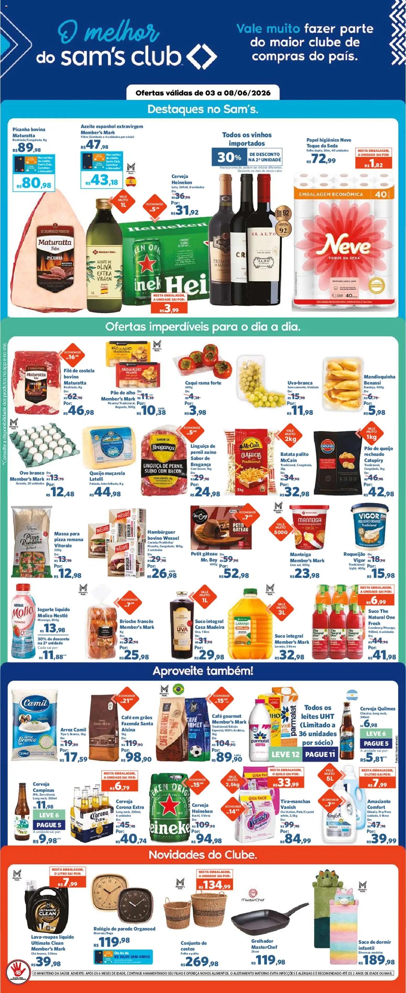 Pré-Visualização do folheto "Sam's Club - Ofertas da semana" da loja Sam's Club válido a partir de 03/06/2026