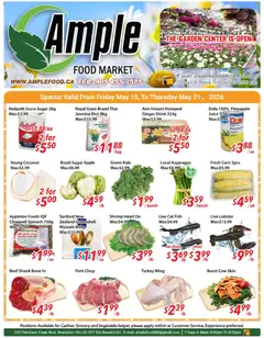 Preview of leaflet Ample Food Market weekly flyer Brampton from shop Ample Food Market is valid from May 15, 2026