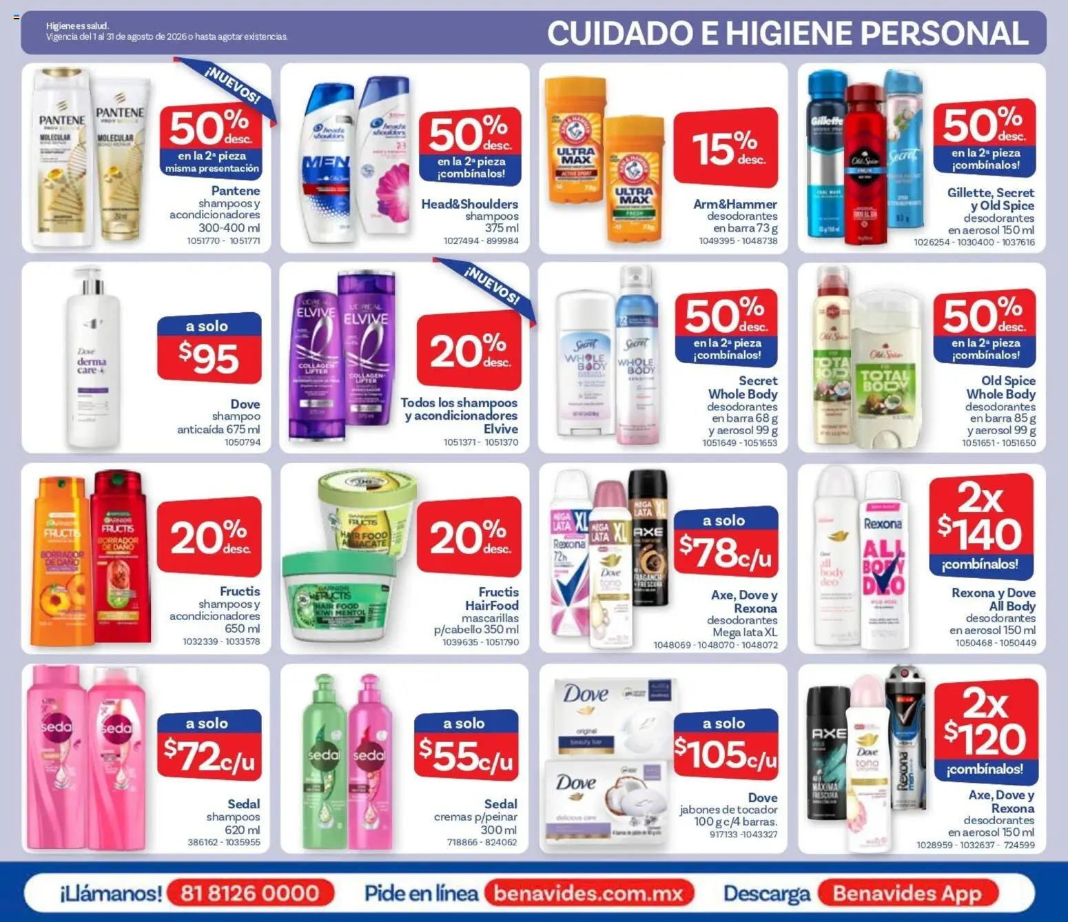 Vista previa las ofertas de la tienda Farmacia Benavides - Farmacia Benavides catálogo desde el 01/08/2026 