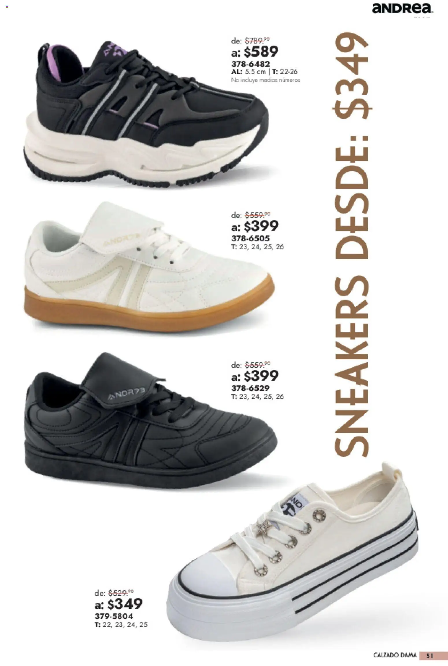 Vista previa las ofertas de la tienda Andrea - Andrea catálogo Outlet desde el 26/07/2026 