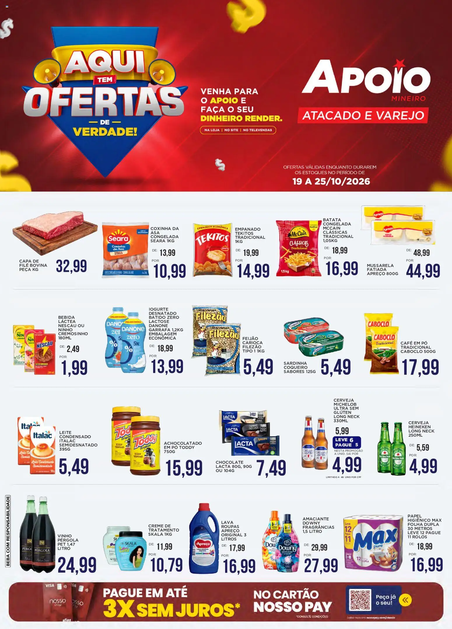 Pré-Visualização do folheto "Apoio Mineiro - Ofertas da semana" da loja Apoio Mineiro válido a partir de 19/10/2026