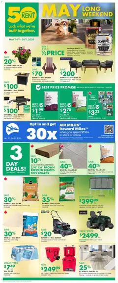 Un aperçu du dépliant Kent weekly flyer / circulaire du magasin Kent est valide à partir 14 mai 2026