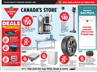 Preview of leaflet Canadian Tire weekly flyer from shop Canadian Tire is valid from Aug 27, 2026