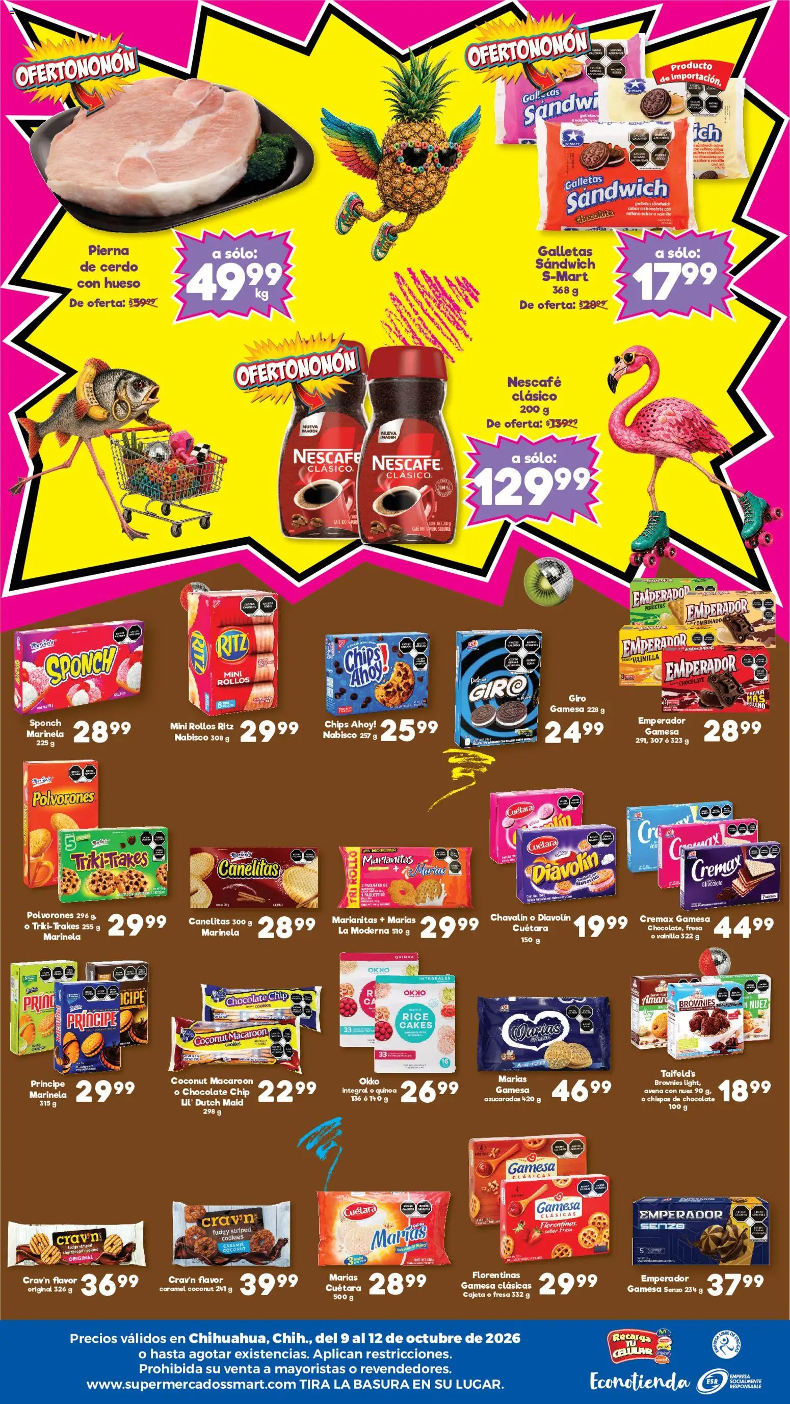 Vista previa las ofertas de la tienda S-Mart - S-Mart folleto Ofertas de feria Chihuahua desde el 09/10/2026 