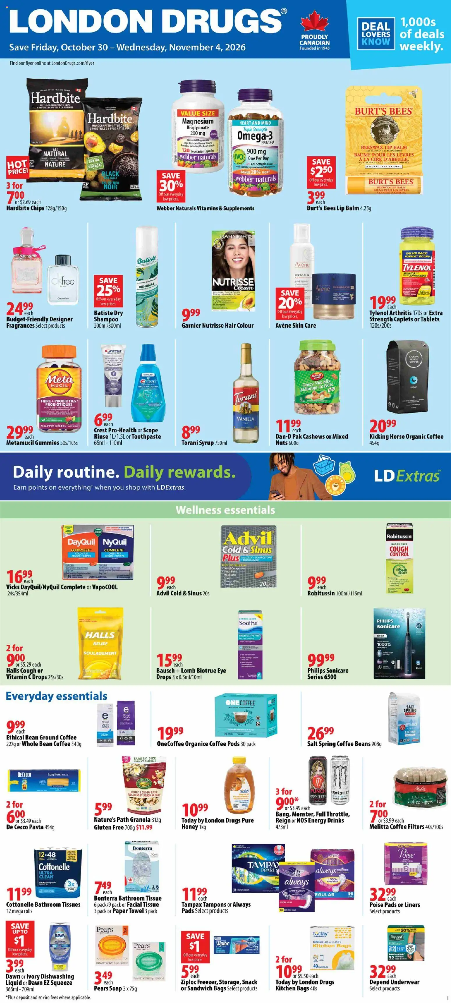 Preview of leaflet London Drugs weekly flyer / circulaire from shop London Drugs is valid from Oct 30, 2026