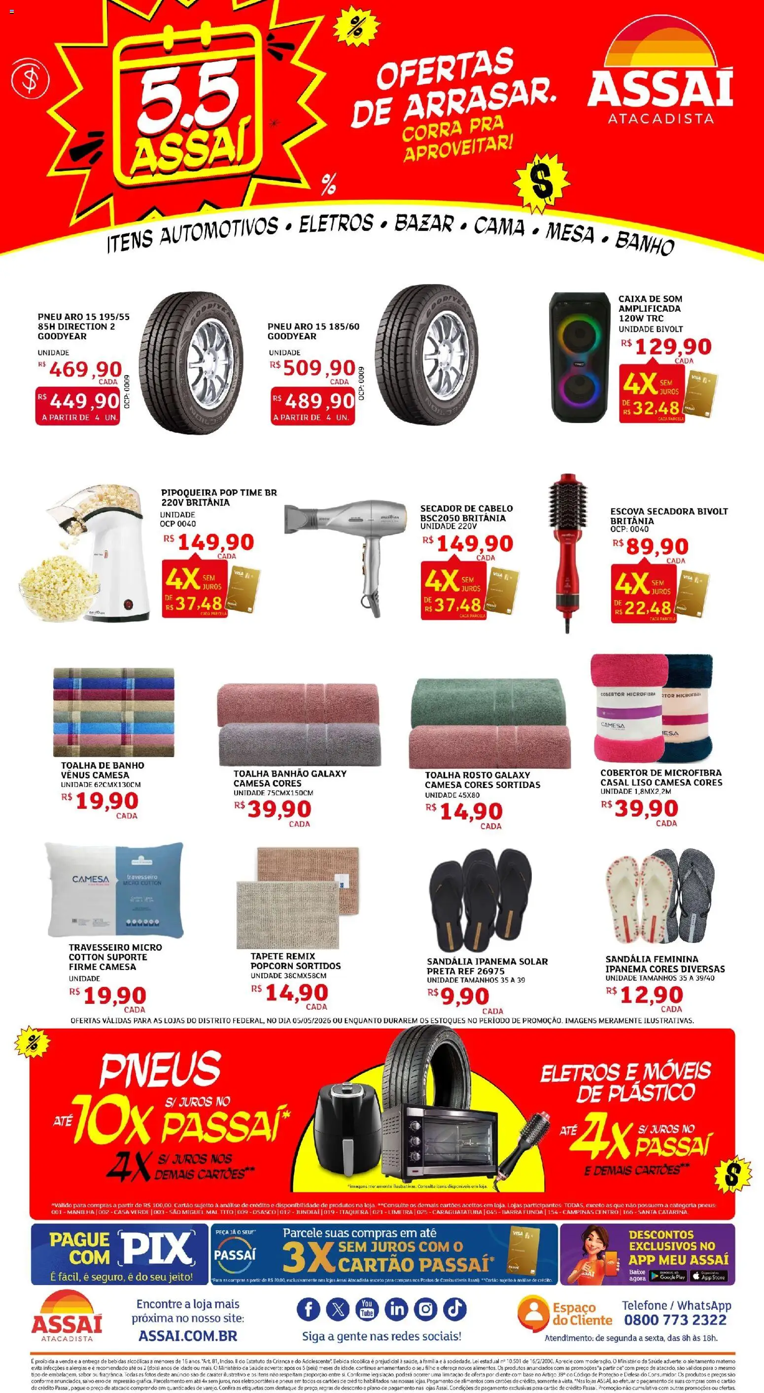 Pré-Visualização do folheto "Assaí Atacadista ofertas - DF" da loja Assaí Atacadista válido a partir de 05/05/2026