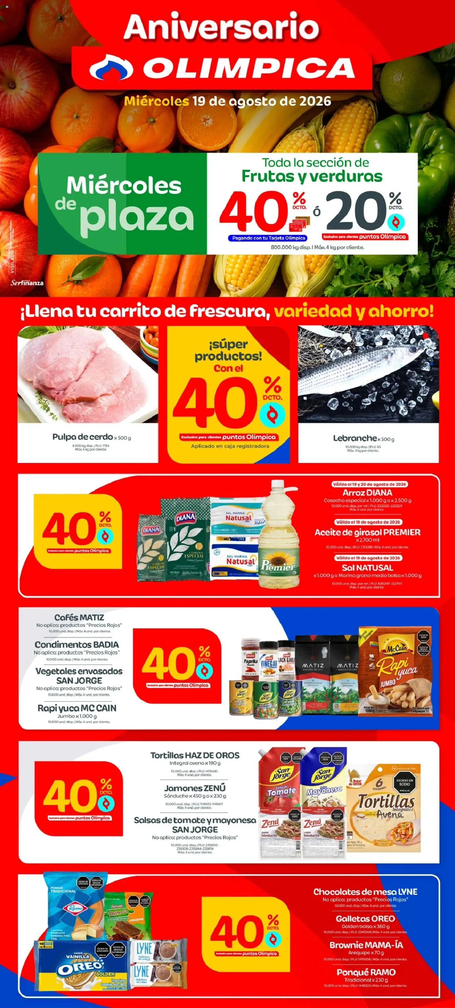  Vista previa del prospecto Olímpica catálogo del almacen Olímpica válida del 19/08/2026 al 20/08/2026