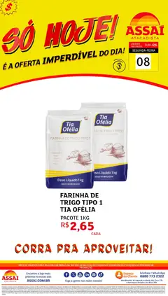 Pré-Visualização do folheto "Assaí Atacadista ofertas - DF" da loja Assaí Atacadista válido a partir de 08/06/2026