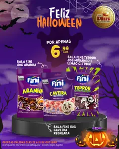 Pré-Visualização do folheto "Rede Plus Supermercados ofertas Halloween" da loja Rede Plus Supermercados válido a partir de 23/10/2026