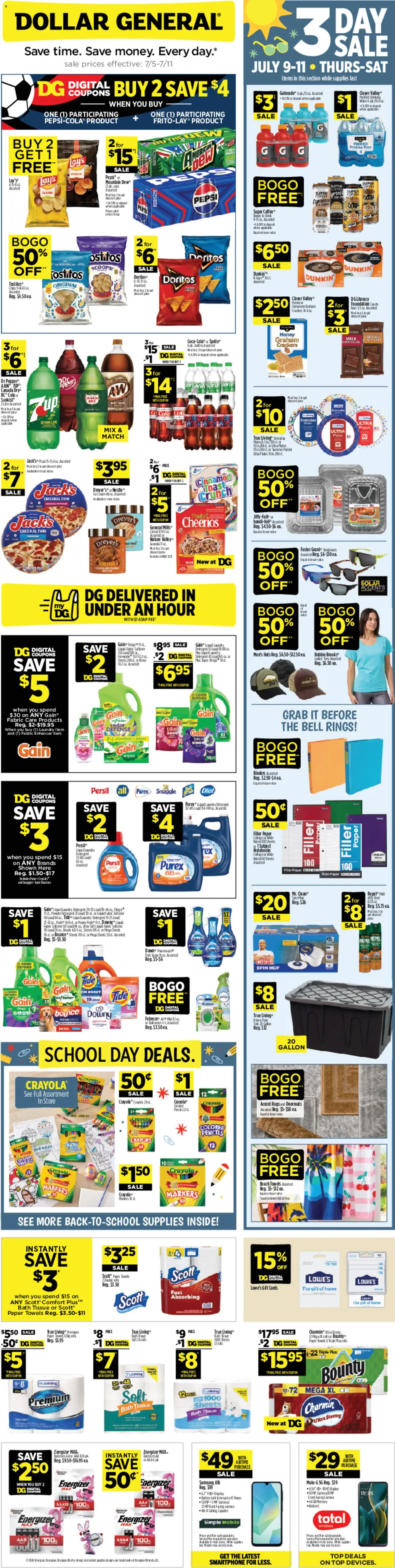 Ad Preview of Dollar General Dollar General Weekly Ad from 07/05/2026