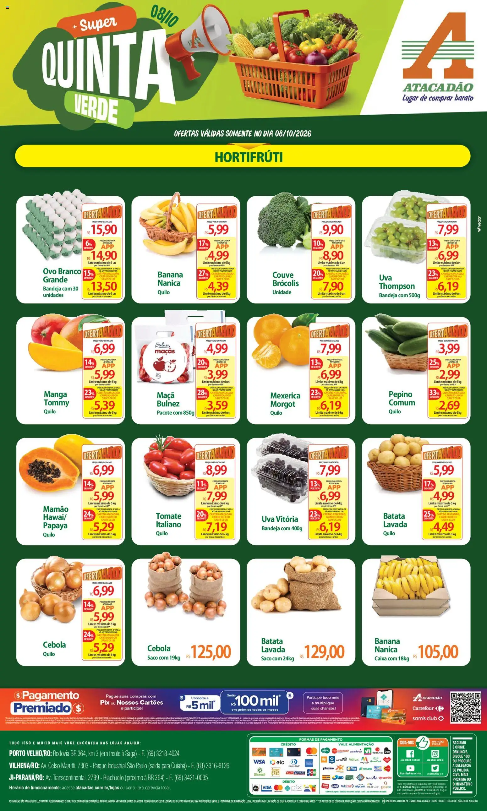 Pré-Visualização do folheto "Atacadão ofertas - RO" da loja Atacadão válido a partir de 08/10/2026