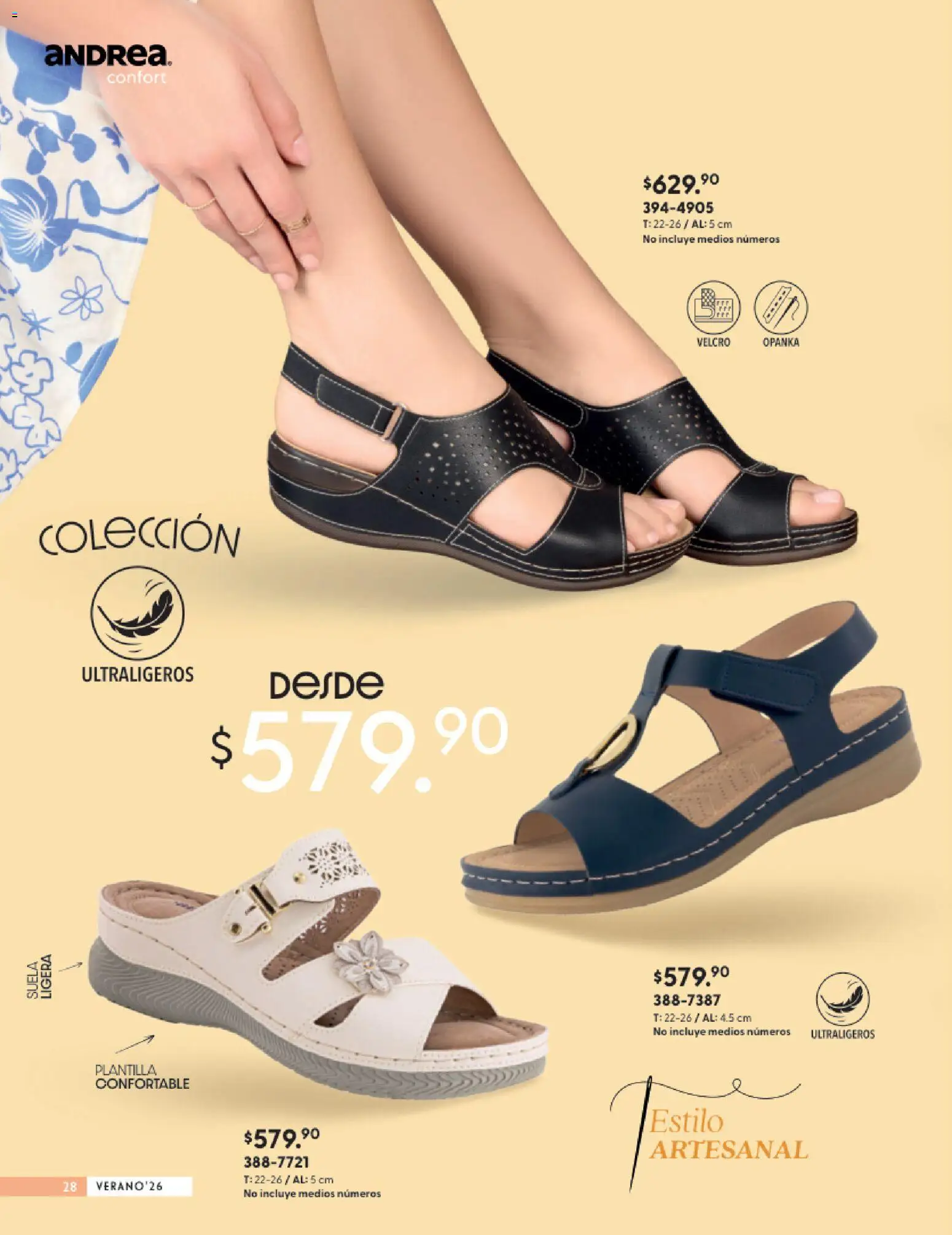 Vista previa las ofertas de la tienda Andrea - Andrea catálogo Calzado Confort desde el 24/05/2026 