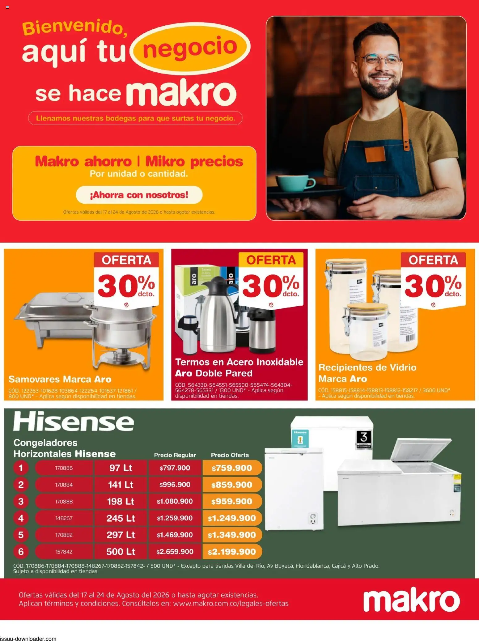  Vista previa del prospecto Makro catálogo Tu negocio se hace del almacen Makro válida del 17/08/2026 al 24/08/2026