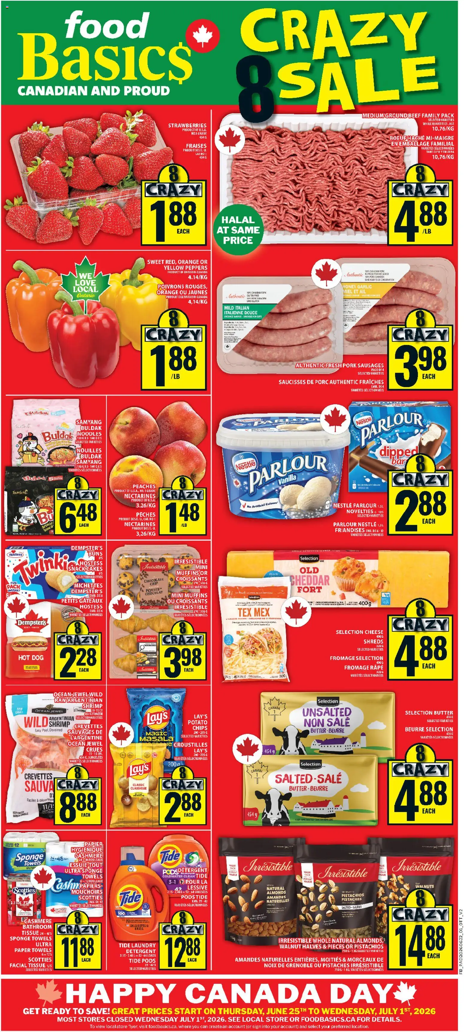 Preview of leaflet Food Basics weekly flyer - Kanata from shop Food Basics is valid from Jun 25, 2026