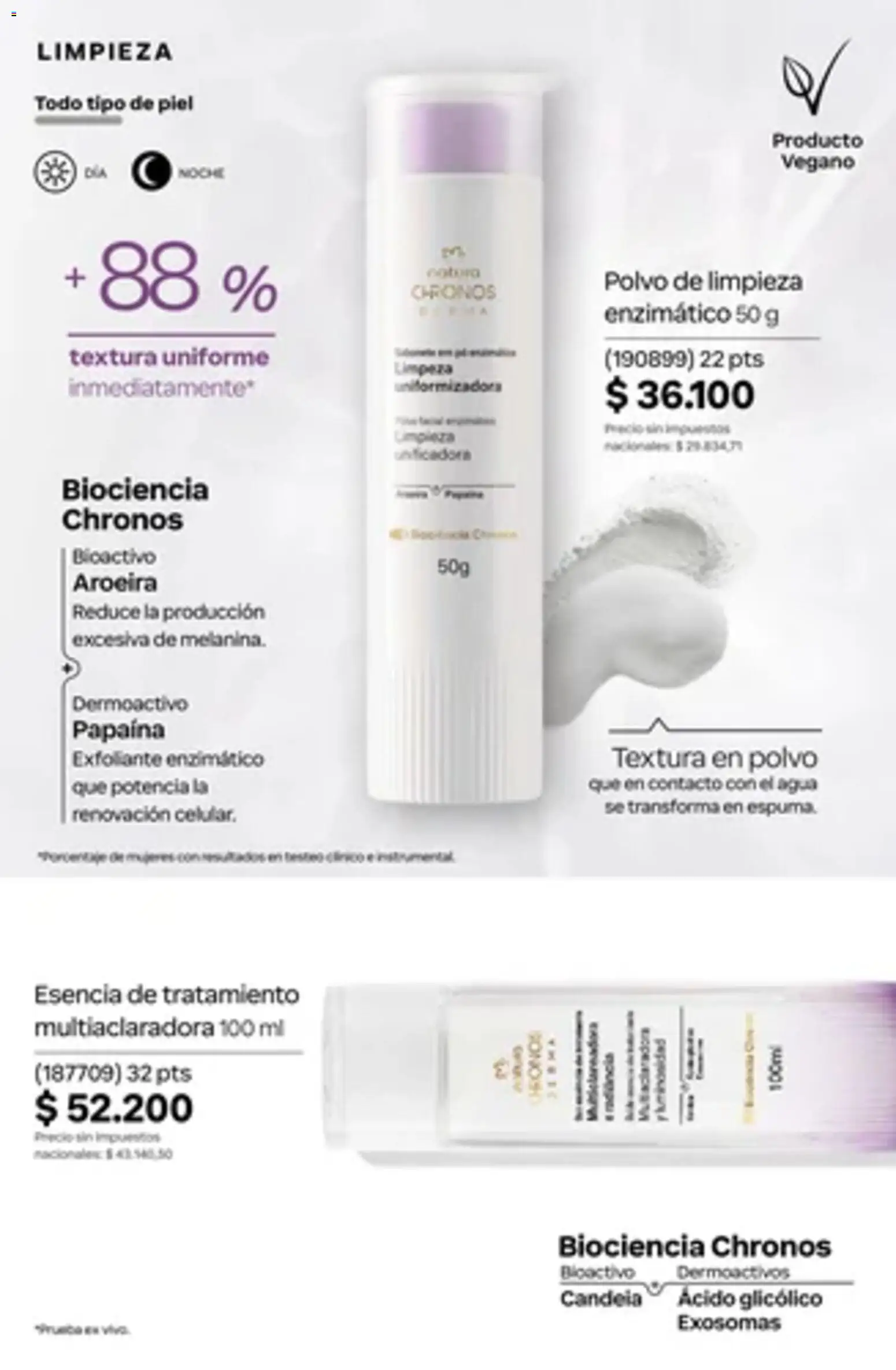 Vista previa del folleto de la tienda Natura válido desde el 01/10/2026 - Agua, Exfoliante, Polvo