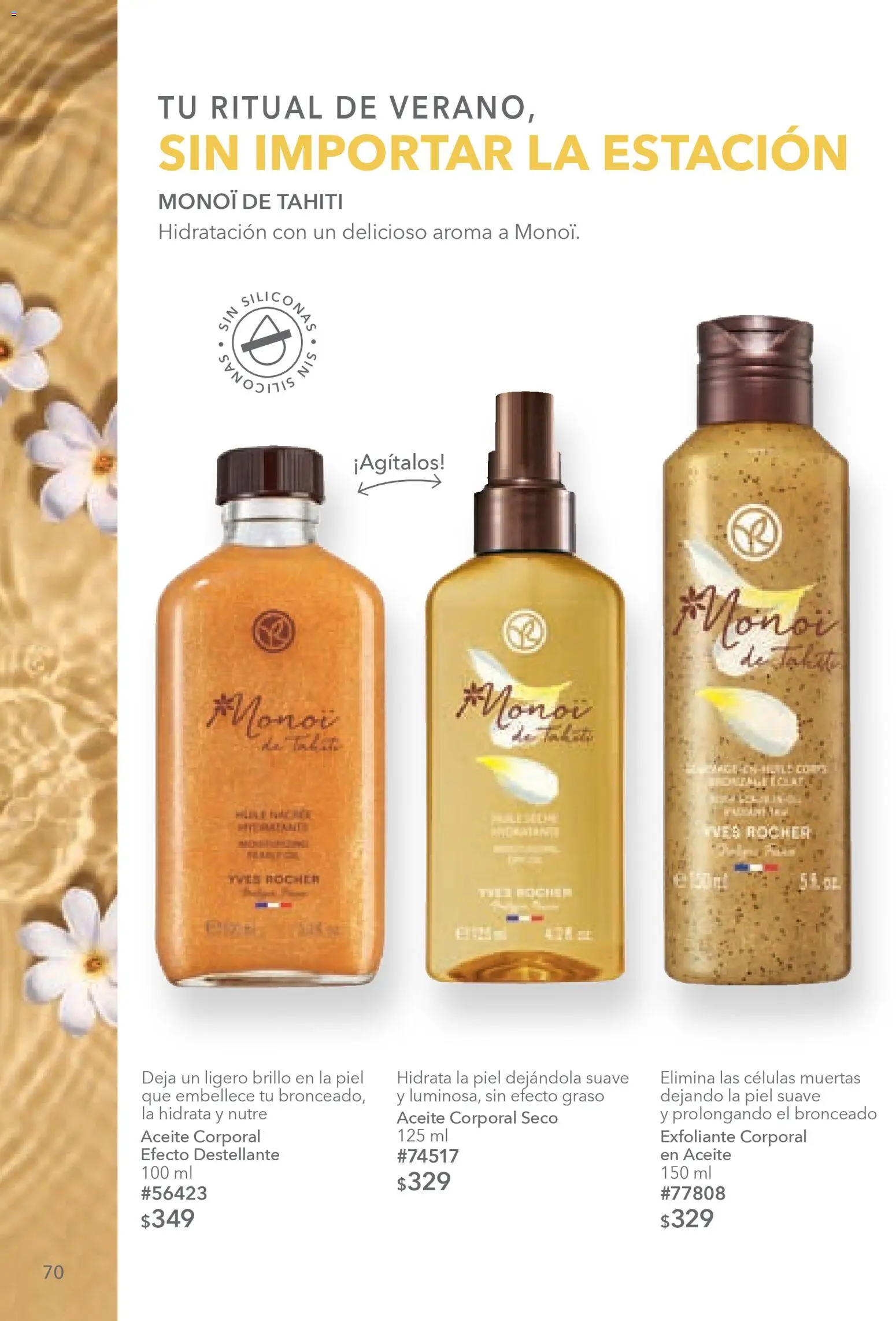 Vista previa las ofertas de la tienda Yves Rocher - Campaña 4 2026 desde el 03/03/2026 - Aceite, Exfoliante corporal, Exfoliante, Brillo, Aceite corporal