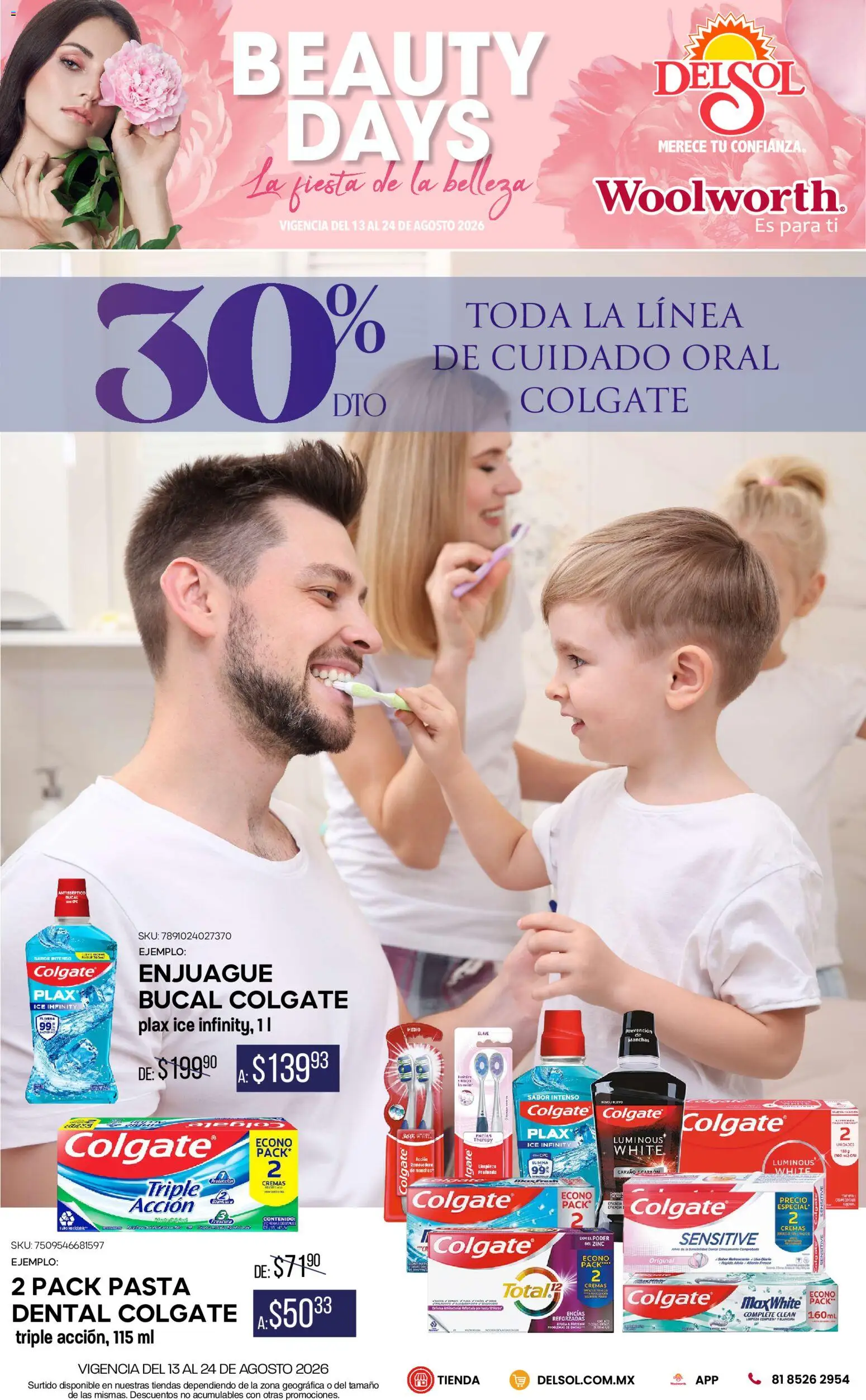 Vista previa las ofertas de la tienda Del Sol y Woolworth - Del Sol y Woolworth catálogo desde el 13/08/2026 