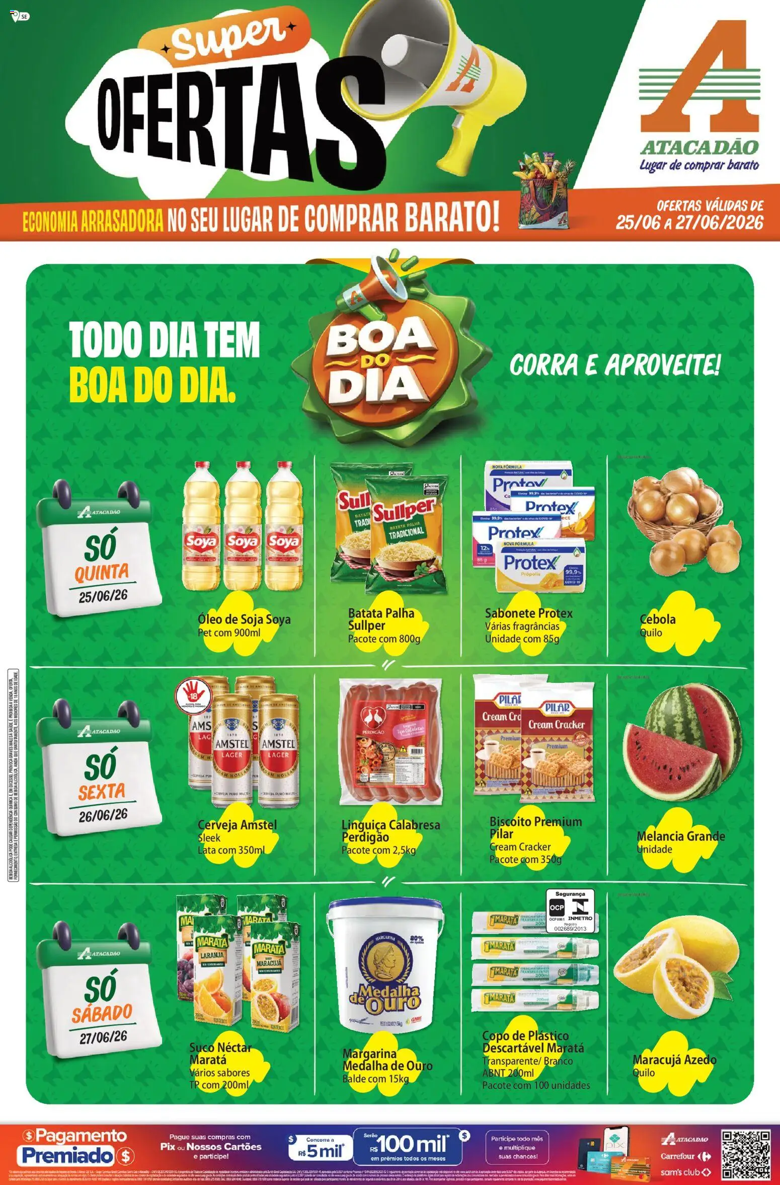 Pré-Visualização do folheto "Atacadão ofertas - SE" da loja Atacadão válido a partir de 25/06/2026